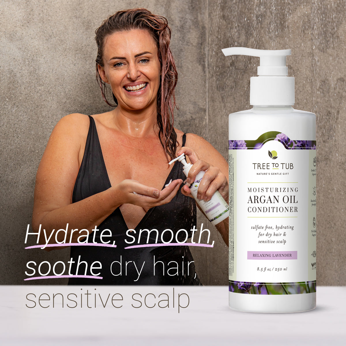 Lavender Conditioner with Argan Oil Tree to Tub Tree To Tub