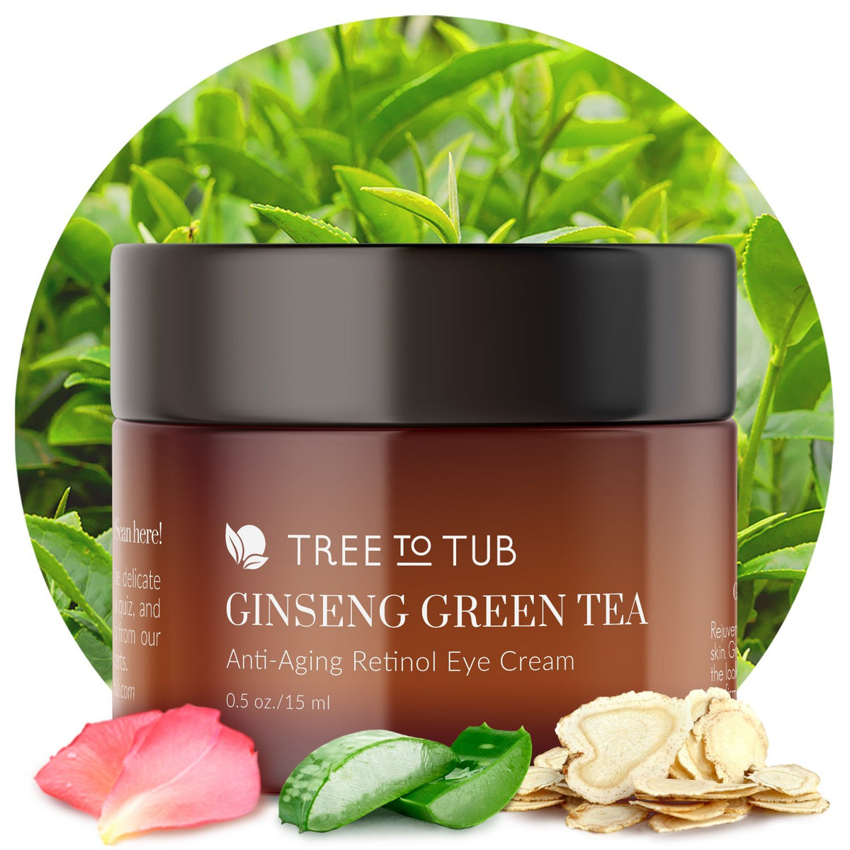 Ginseng Green Tea Anti-Aging Retinol Eye Cream | Tree to Tub