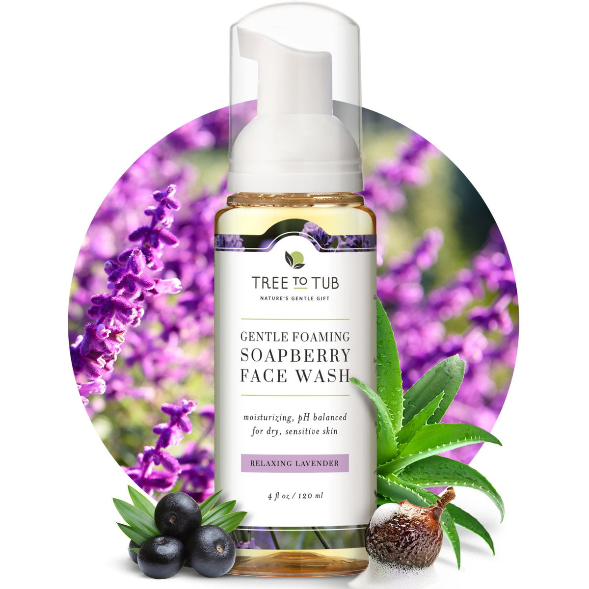Lavender Face Wash for Sensitive Skin | Tree to Tub – Tree To Tub