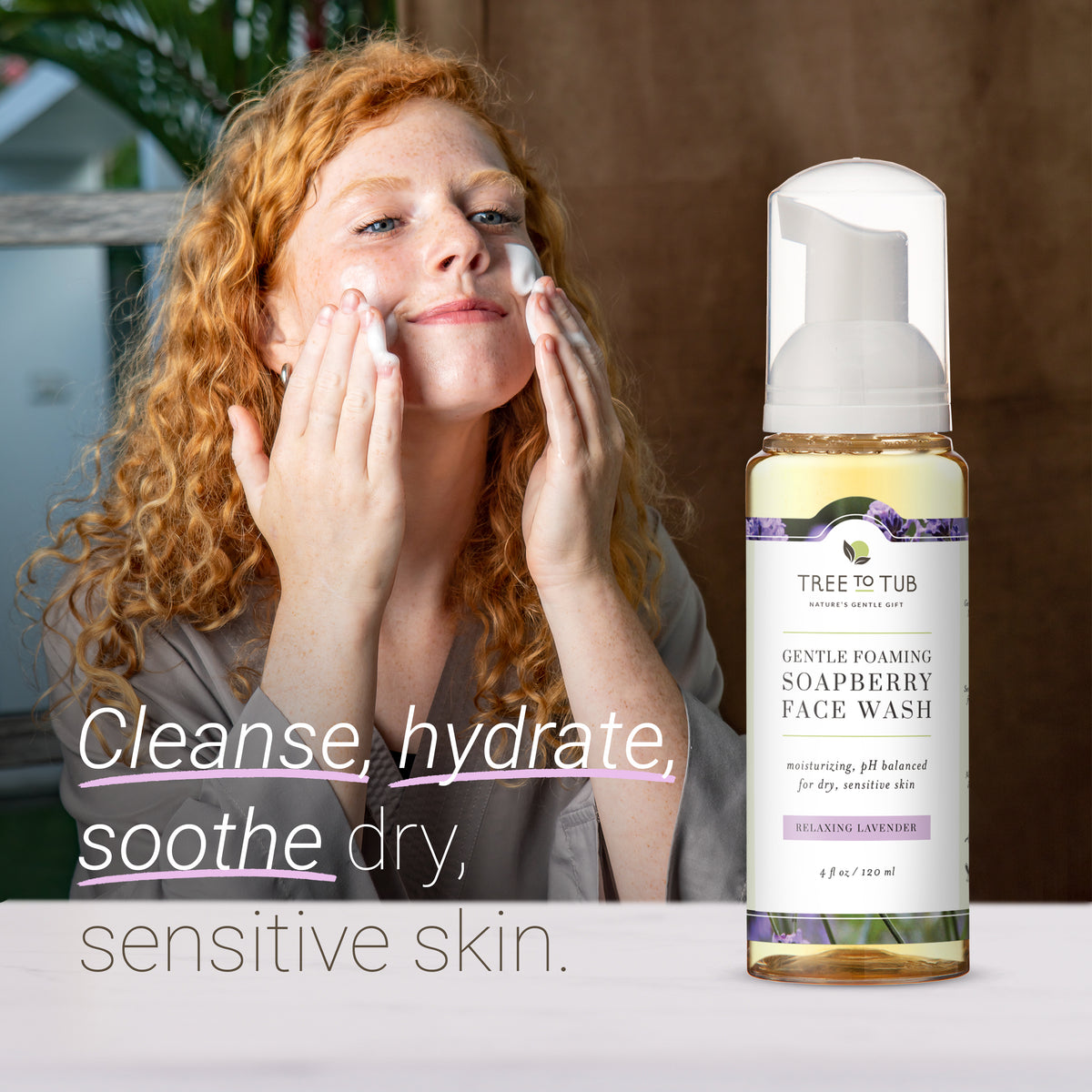 Lavender Face Wash for Sensitive Skin | Tree to Tub – Tree To Tub
