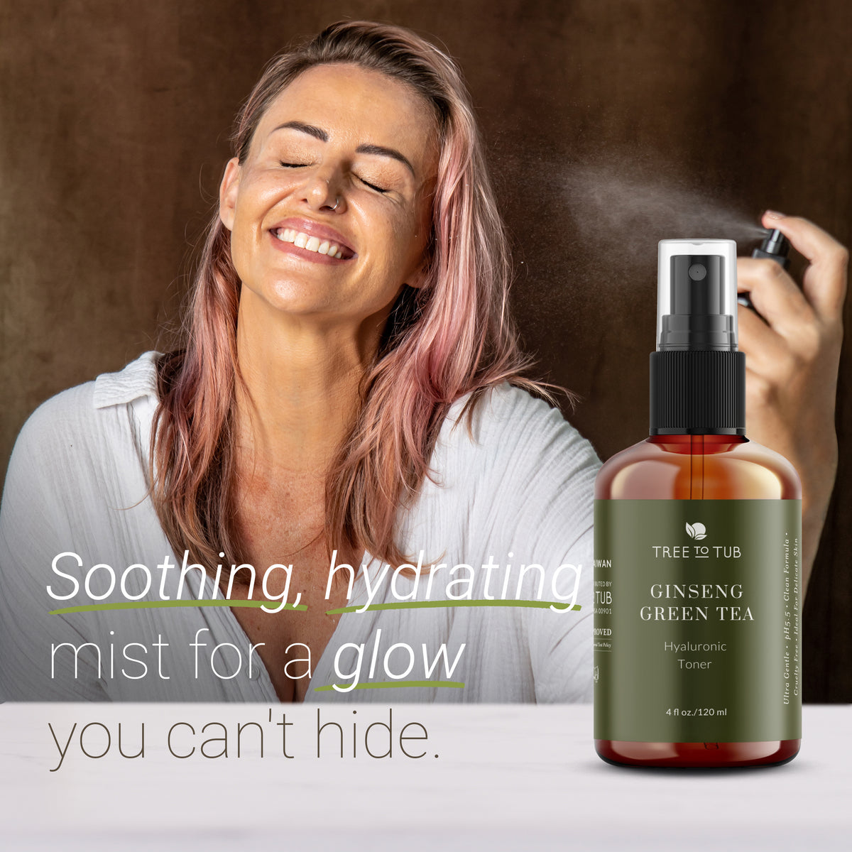 Ginseng Green Tea Toner for Sensitive Skin | Tree to Tub – Tree To Tub
