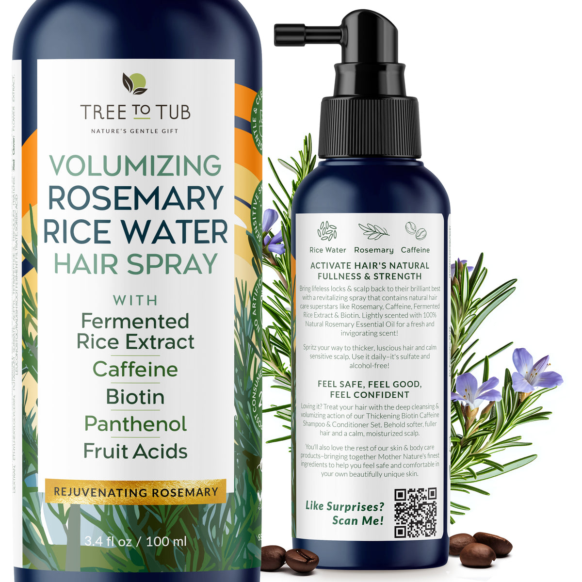 Thickening Rosemary & Rice Water Scalp Spray Tree To Tub