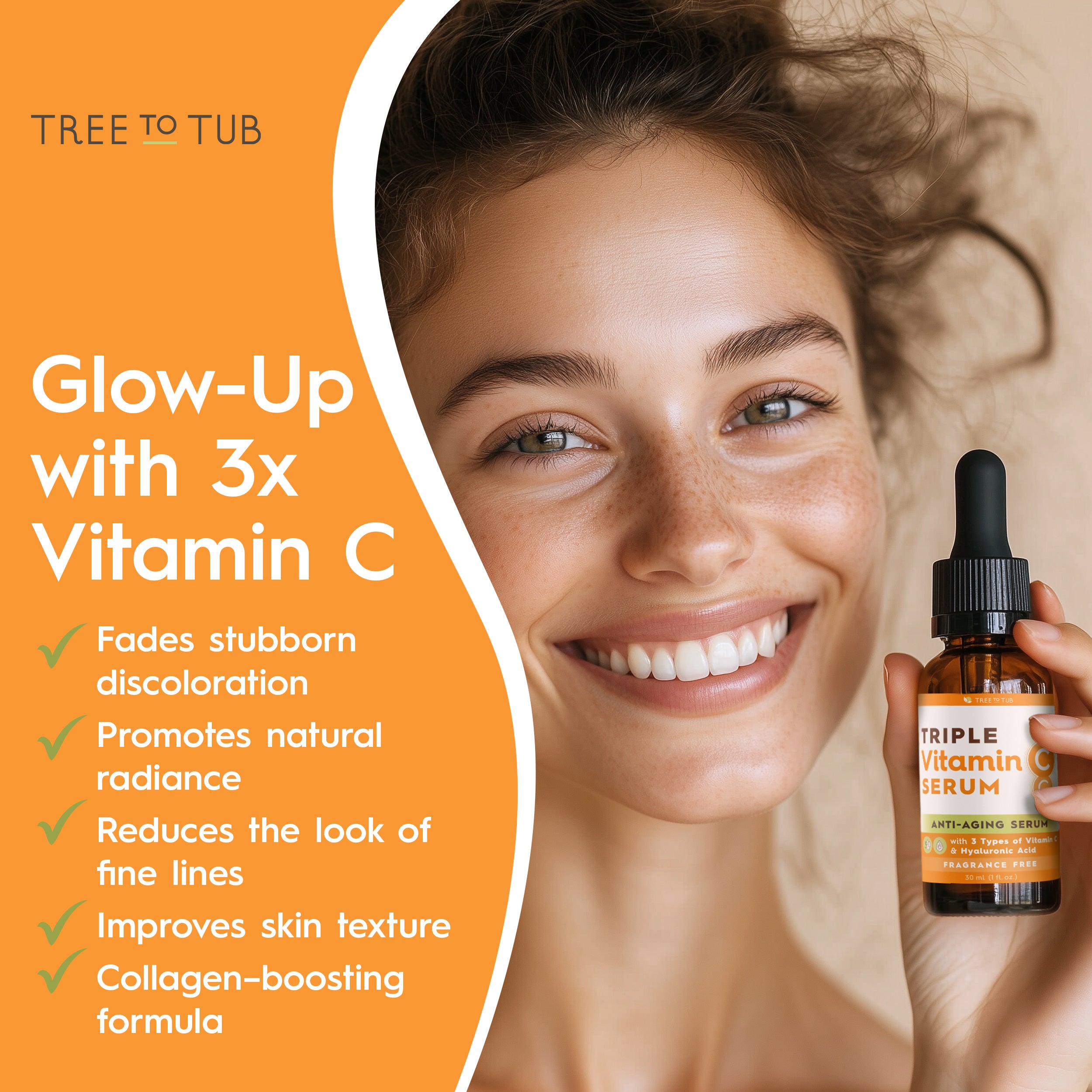 Triple Vitamin C Serum for Sensitive Skin | Tree to Tub