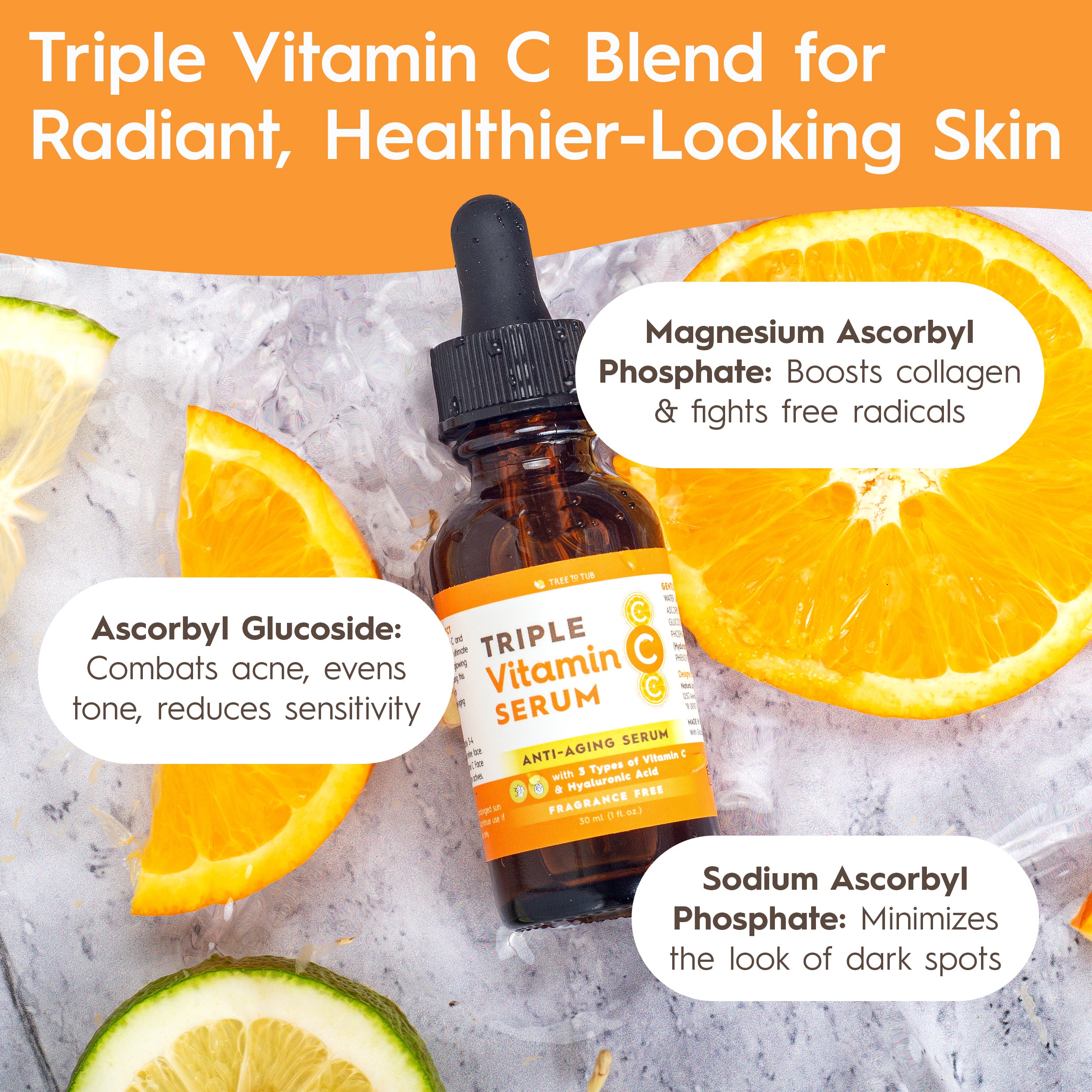 Triple Vitamin C Serum for Sensitive Skin | Tree to Tub – Tree To Tub