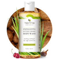 Sulfate-Free Foaming Body Scrub for Sensitive Skin with Bitter Cherry