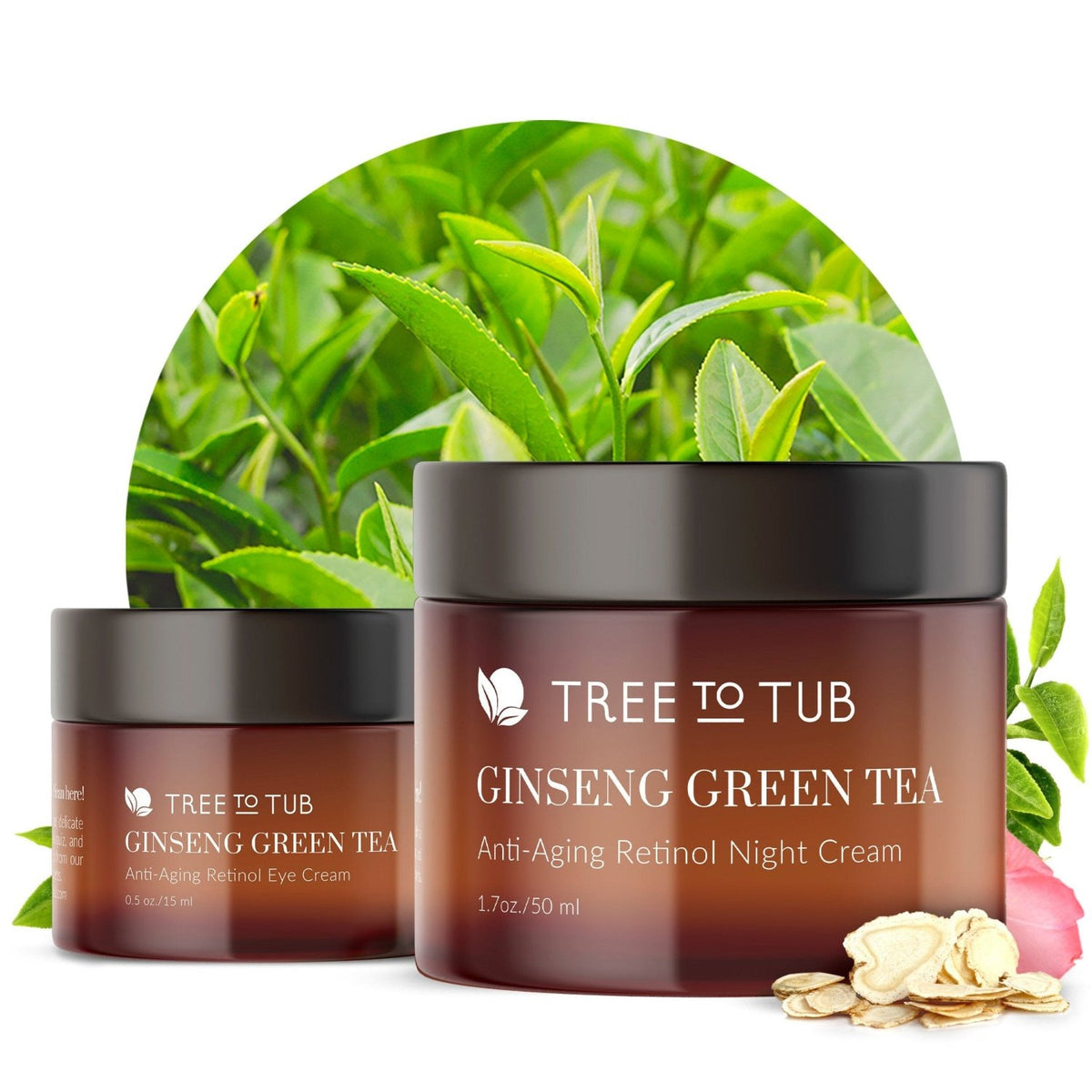 Dual Ginseng Green Tea Creams with Retinol | Tree to Tub – Tree To Tub