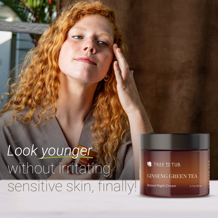 Ginseng & Green Tea Anti-Aging Retinol Night Cream