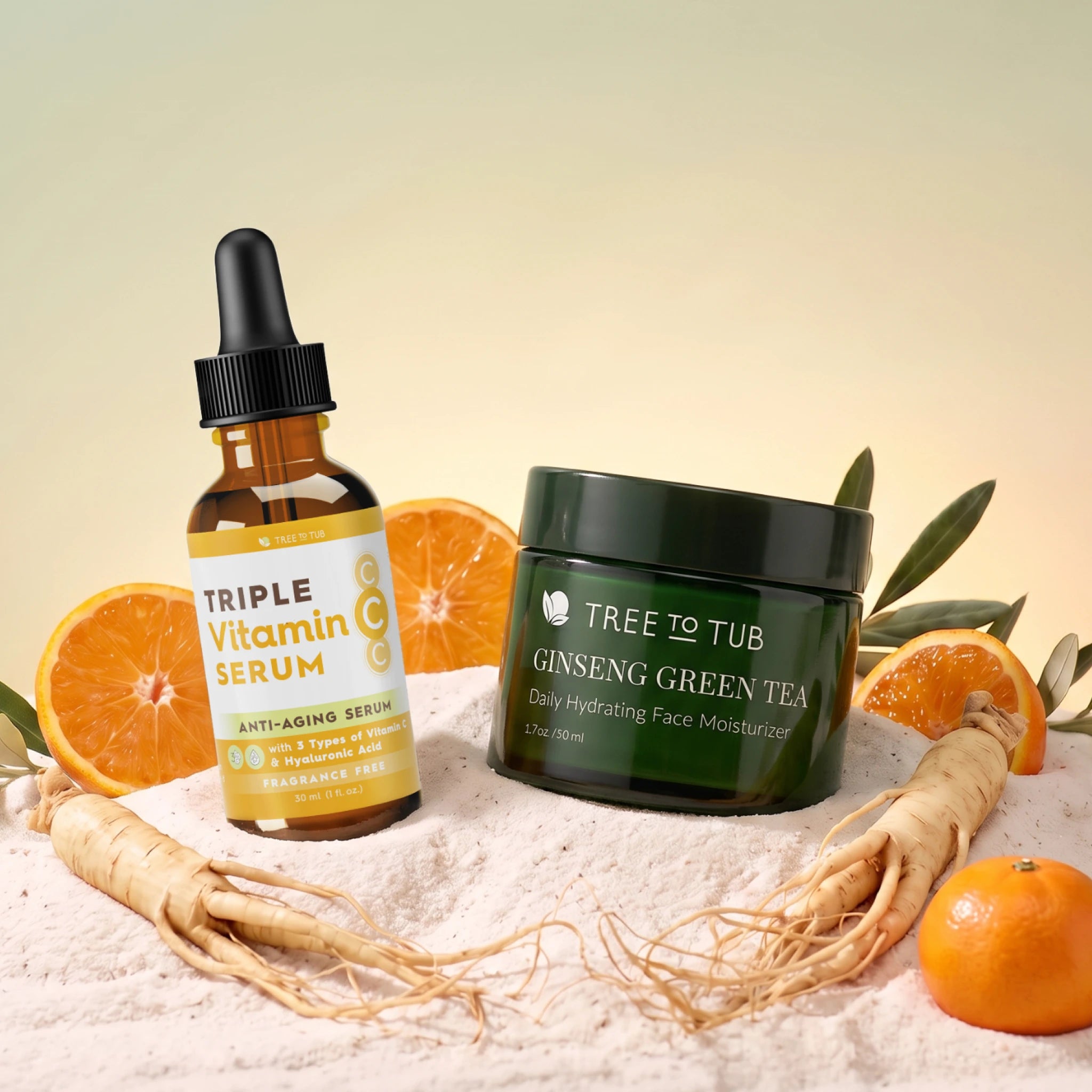 Face Moisturizer + Vitamin C Serum Set