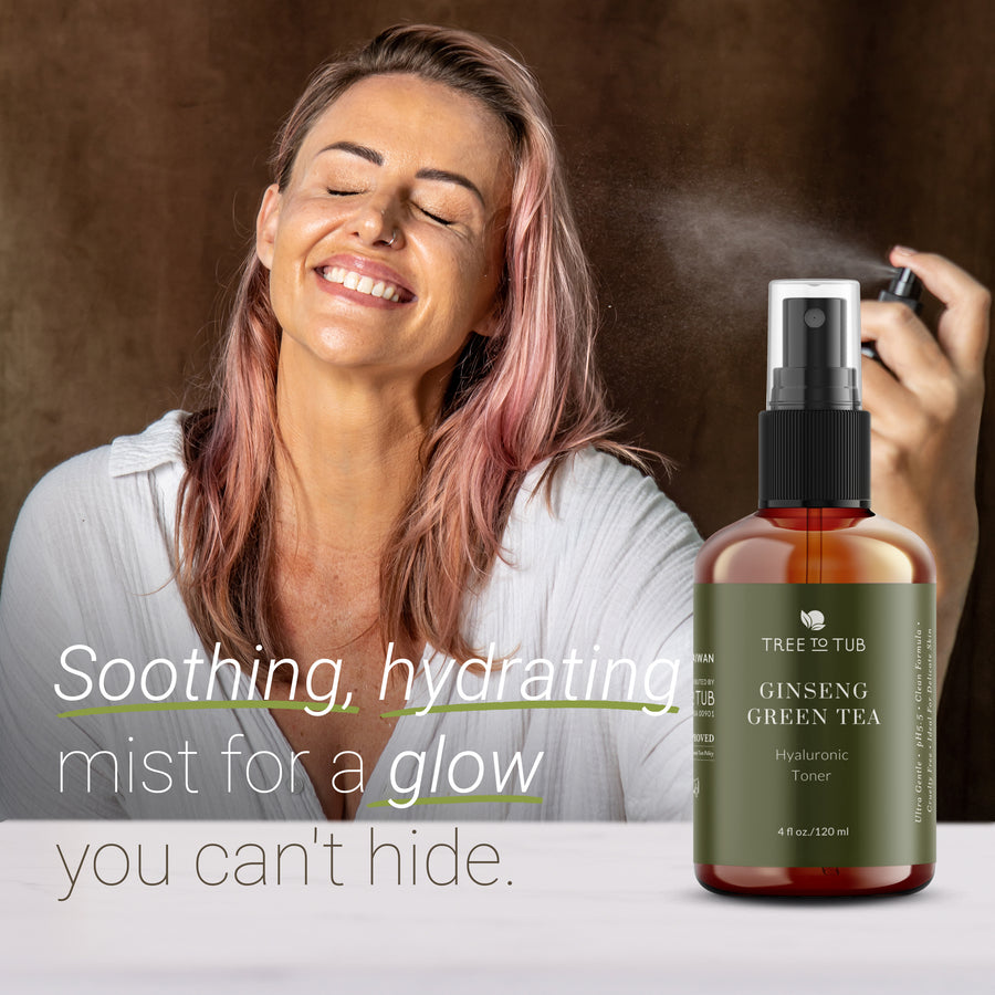 Calming Ginseng & Green Tea Toner for Sensitive Skin