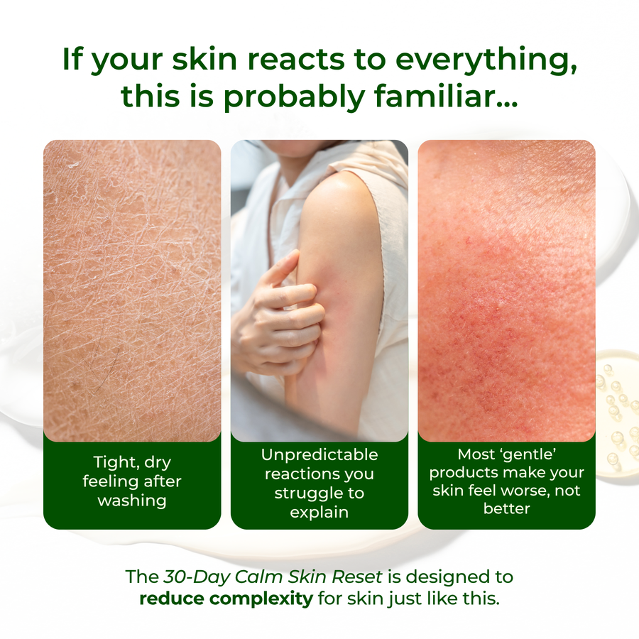 30-Day Calm Skin Reset: Face & Body