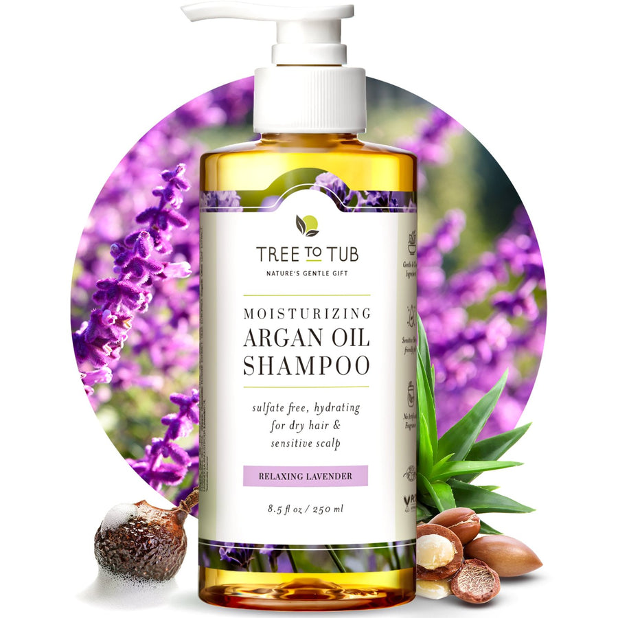 hair food tea tree & lavender water purifying shampoo Lavender Shampoo for Sensitive Scalp