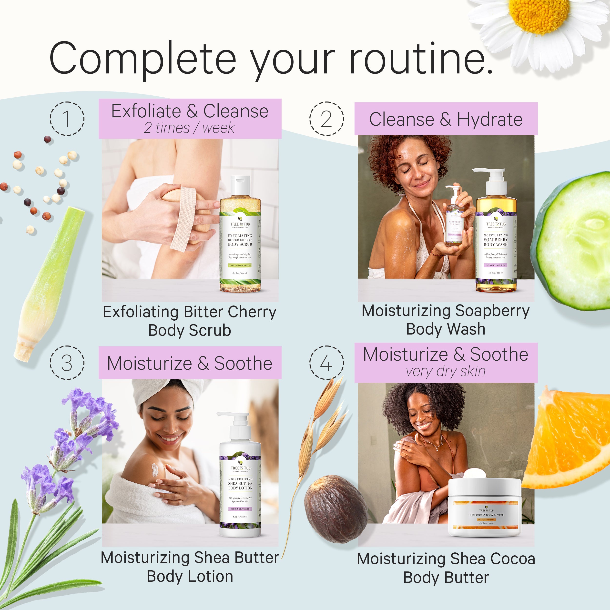 Lavender Lotion with Shea & Cocoa Butter | Tree to Tub – Tree To Tub