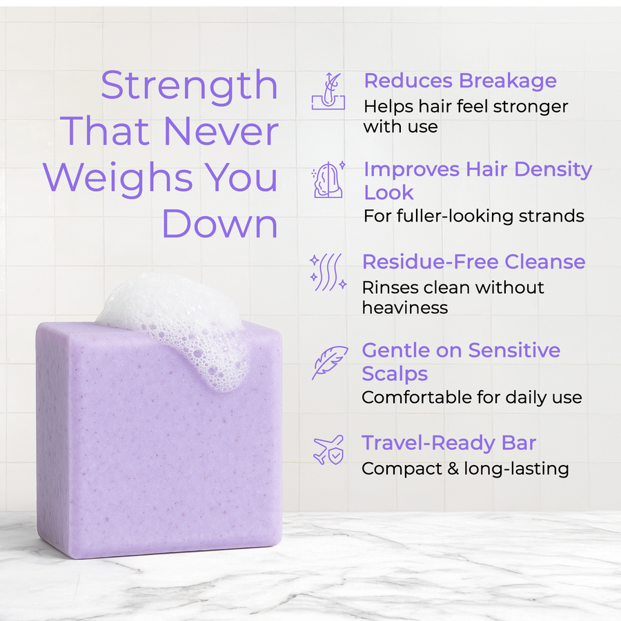 Rosemary & Rice Water Hair Strengthening Shampoo Bar