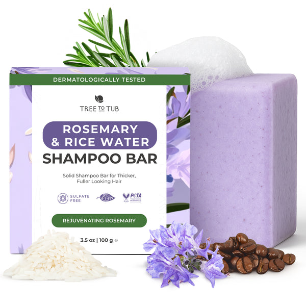 Rosemary & Rice Water Hair Strengthening Shampoo Bar