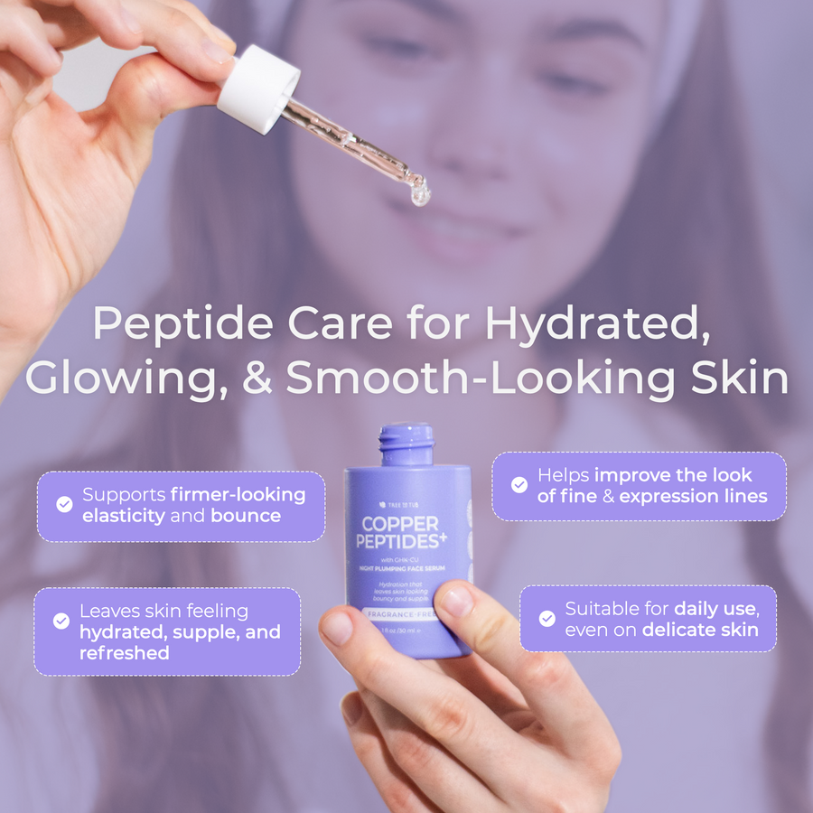 Copper Peptides+ with GHK-CU Night Plumping Face Serum – Tree To Tub