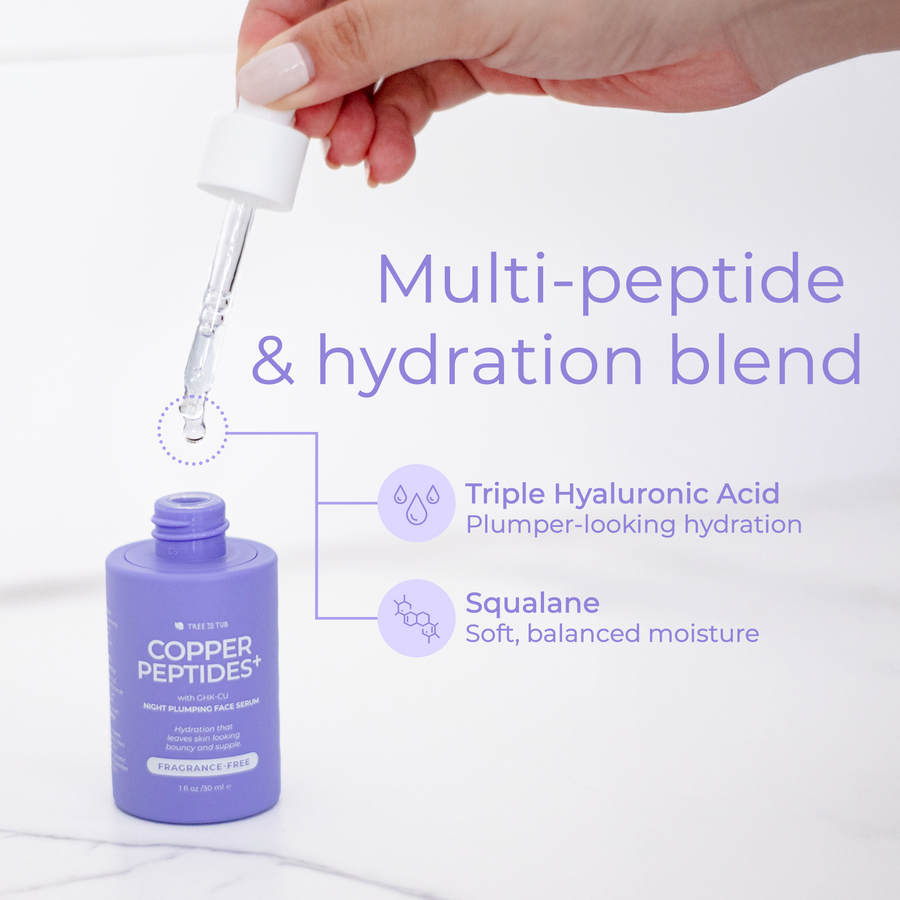 Copper Peptides+ with GHK-CU Night Plumping Face Serum Tree To Tub Copper Peptides+ with GHK-CU Night Plumping Face Serum Tree To Tub