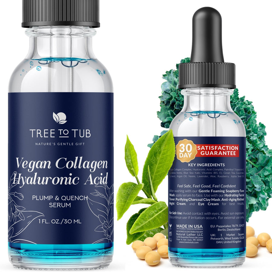 Dual Quench Hyaluronic Acid & Vegan Collagen Serum