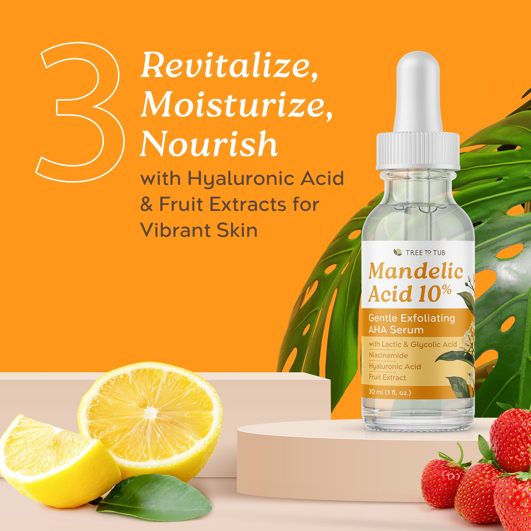 Mandelic Acid 10% Gentle Exfoliating AHA Serum – Tree To Tub