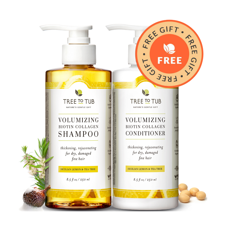 [FREE GIFT for Purchases of $99+] Biotin and Collagen Vegan Shampoo and Conditioner