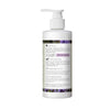 Back side of Hydrating Argan Oil Conditioner in Lavender scent white pump bottle against a white background