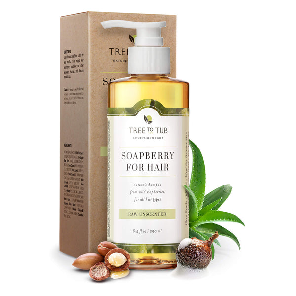 8.5 fl oz bottle of unscented shampoo for sensitive scalp. Made with soapberry & other soothing botanicals.